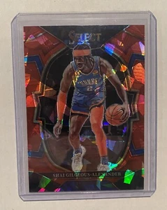 2022-23 Select Red Cracked Ice Prizm Shai Gilgeous-Alexander Thunder - Bild 1 von 2