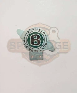 Hi Quality Heavy Brass Chrome Bentley Drivers Club Front Radiator Grill Badge - Bild 1 von 4