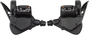 microSHIFT TS38 Thumb-Tap Shifter Set - 7 Speed, Triple, Optical Gear Indicator, - Picture 1 of 2