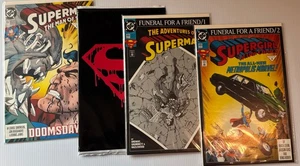 1993 Death Of Superman Comic Lot 4 Doomsday Funeral Supergirl 1-4 - Bild 1 von 5