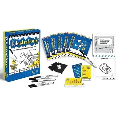 Telestrations Party Game for 4-6 Players Ages 12+ Family Drawing Board Game UK - Image 1 of 3
