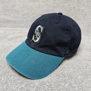 Seattle Mariners Hat '47 Brand Clean Up Baseball Cap Teal Blue Dad Cap OSFM MLB - Picture 1 of 22