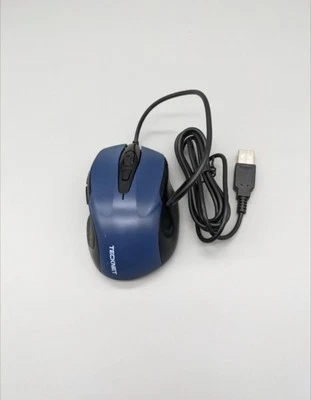TECKNET 6-Button USB Wired Mouse with Side Buttons, Optical Computer Mouse - Image 1 of 2