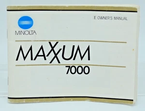 Minolta Maxxum 7000 Manuale Istruzioni 1984 Manuale Originale RARO Incrociato X Usato - Foto 1 di 6
