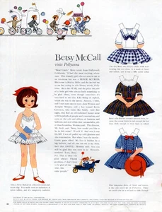 Muñeca de papel Betsy McCall visita Pollyanna página 1960 - Imagen 1 de 1