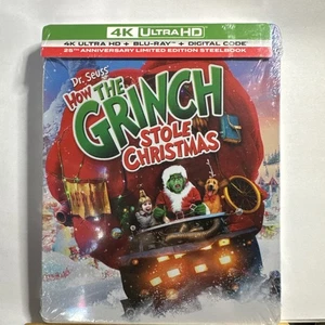Dr Seuss How The Grinch Stole Christmas - 25th Anniversary Edition 4K Steelbook - Bild 1 von 2