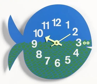 Vitra George Nelson Wall Clock Zoo Timer Clock Fish GN902 - Image 1 of 4