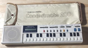 Realistic Concertmate 200 Electronic Keyboard Synthesizer 1980's Tested Works - Picture 1 of 10