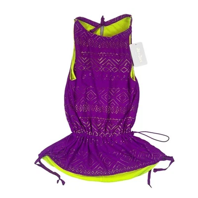 NWT Jo+Jax BoHo Swimsuit Cover-Up Wildberry/Citron Girls Sz L Rtl $68 - Image 1 of 4