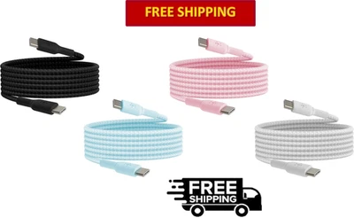 Belkin BoostCharge Braided USB-C to USB-C Cable for Apple Android Devices & More - Image 1 of 4