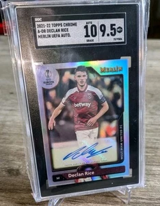 2021 Topps Chrome Merlin Declan Rice Autograph SGC 9.5 w/10 AUTO - Picture 1 of 7