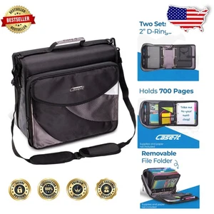 Versatile 2-In-1 Binder Backpack with 5-Subject Organizer and Laptop Pocket - Picture 1 of 12