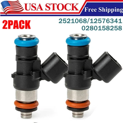 2X Fuel Injector 2521068 For Polaris RZR 570 900 Ranger Crew XP Sportsman 450 Foto 1 de 4