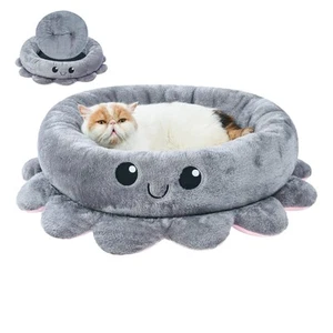 Cute Calming Dog Beds Clearance for Medium Small Dogs, Anxiety Bolster Dog Be... - Picture 1 of 7