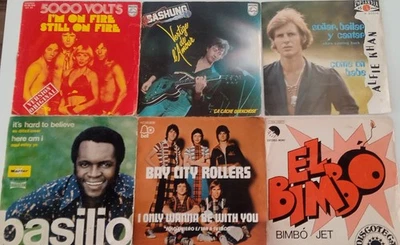 Lote 6 Discos Single Vinyl 7" Años 70 (VI) España Y Francia - Imagen 1 de 4