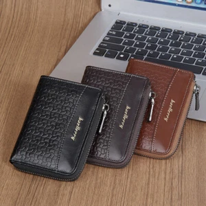 Man's Leather Wallet RFID Blocking Handbag ID Card Holder Wallet Pocket Purse US - Picture 1 of 22
