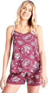Harry Potter Damen Pyjama Set, 2-teilig Weste kurz Pyjama für Frauen, Damen Geschenke - Bild 1 von 6
