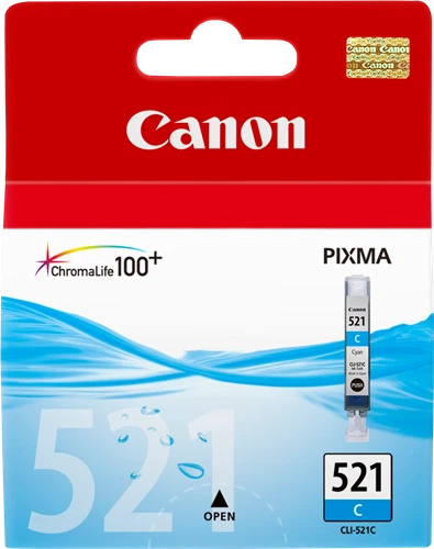 Canon 2394B001 CLI-521C Original Cyan Cartridge For Pixma IP3600/IP4600 - Image 1 of 1