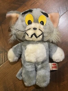 Peluche de colección 1982 Animal Fair Tom & Jerry peluche gris Tom Cat - Imagen 1 de 11