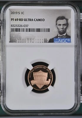 2019 S Lincoln Cent 1C NGC PF69 RD Ultra Cameo - Image 1 of 2
