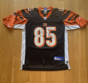Reebok NFL Equipment Cincinnati Bengals Chad Johnson #85 Black Jersey Size XL