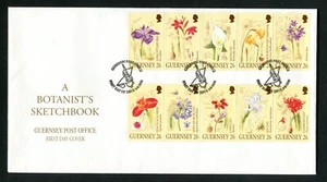 GUERNSEY 2000, FLOWERS IN CANDIE GARDENS, Scott 719 on F.D.C. - Picture 1 of 1