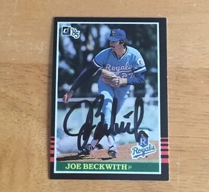Joe Beckwith Kansas City Royals Signed Autograph 1985 Donruss Baseball Card - Picture 1 of 2