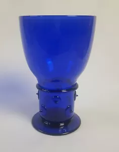 Antique Austrian Secessionist Arts & Crafts Cobalt Bristol Blue Glass Vase - Picture 1 of 9
