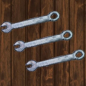 Wrench Embroidered Patch — 3-Pack — Iron On - Picture 1 of 1