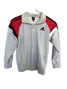 Adidas Kids Jacket Full Zip Size 10 96% Cotton - Picture 1 of 8