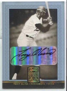 2005 DONRUSS GREATS BLACK INK AUTO #85 TONY OLIVA TWINS - Bild 1 von 2