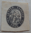 UNITED STATES PRE 1900 LETTER EXPRESS FREE CUT OUT FROM 20 FOR $1 STATIONERY