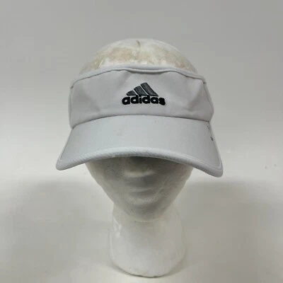 Adidas Visera Hombre Ajustable Blanco Sombrero Clima Cool Golf CC Foto 1 de 4