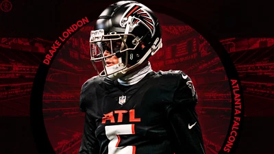 Drake London - Football Cards 🏈 - Choose Card - WR - Atlanta Falcons ⚫️🔴 - Image 1 of 3