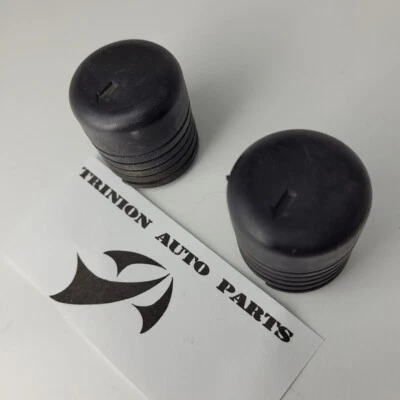 2003-2011 Mitsubishi Lancer Hood Bumper Stop Rubber Black Set of 2 OEM - Image 1 of 3