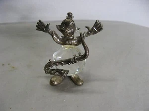Jolie petite pièce en cristal de Swarovski Clown saxophoniste - Imagen 1 de 12