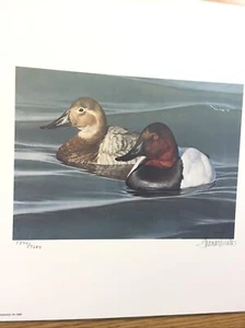 Thomas Hirata,1990,Pennsylvania Duck Print, 1377/7380,Mint & Signed Stamps. - Picture 1 of 12