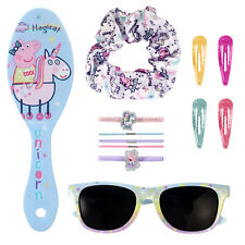 Peppa Pig 12pc Girls Kids Sunglasses Hair Accessories Set with Carry Case