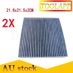 2PCS Carbon Cabin Pollen Filter for Toyota Yaris Tarago Prado D-4D Diesel Prius - Picture 1 of 3