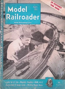 Model Railroader Magazine August 1952 Magnetic Coupling, Working Hopper Doors - Imagen 1 de 3