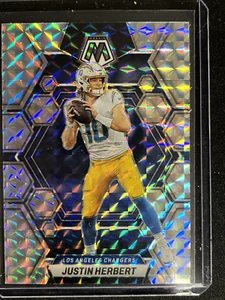 Justin Herbert 2023 Panini Mosaic Football Silver Mosaic Prizm #127 NrMt - Picture 1 of 2