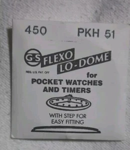 Germanow-Simon Mach (GS) PKH51  Watch Crystal 45.0MM Part Flexo Lo-Dome NOS  - Picture 1 of 2