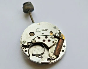 CARTIER LADIES WATCH CAL 81 QUARTZ MOVEMENT AS-IS TO PARTS OR REPAIR - Picture 1 of 17