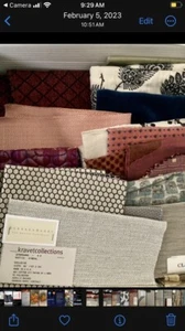 Lot Of Upholstery Fabric Samples: Kravet, Scalamandre, Castel, Harlequin - Picture 1 of 9