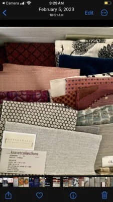 Lot Of Upholstery Fabric Samples: Kravet, Scalamandre, Castel, Harlequin - Image 1 of 4