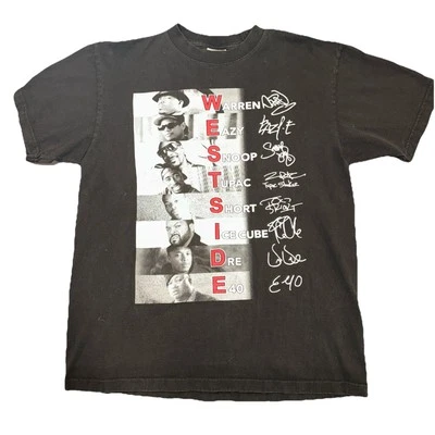 Shaka Wear West Coast Rap Kings Hip Hop Shirt Snoop Ice Cube Dre Tupac NWA Easy - Image 1 of 4