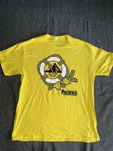 Pacifico Cerveza Shirt Größe Large gelb Kurzarm Bier Logo Delta Pro Weight - Bild 1 von 2