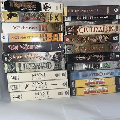 21 Personal Computer PC Video games bulk/lot Star Wars age of empires + New/Used - Image 1 of 4