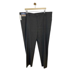Men's Stafford Coolmax Classic Fit Flat Front Suit Pants- Charcoal - 44x30 - NWT - Picture 1 of 8