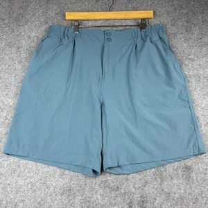 Pantaloncini Burlebo Everyday Uomo Blu Elasticizzati Vita Pesce Tasche Performance 2XL - Foto 1 di 11
